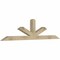 Ekena Millwork Saratoga Rough Sawn Timber Gable Bracket, Douglas Fir, 84"W x 21"H x 4"D x 4"F, 6/12 Pitch GBW084X21X0404SAR00RDF - alternate 2